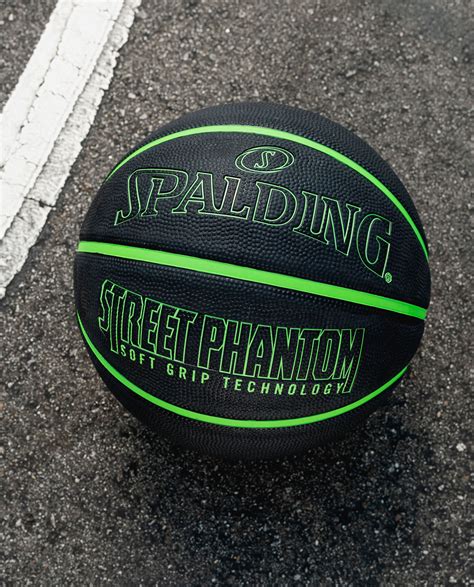 Spalding Street Phantom Black And Neon Green Outdoor Basketball 295