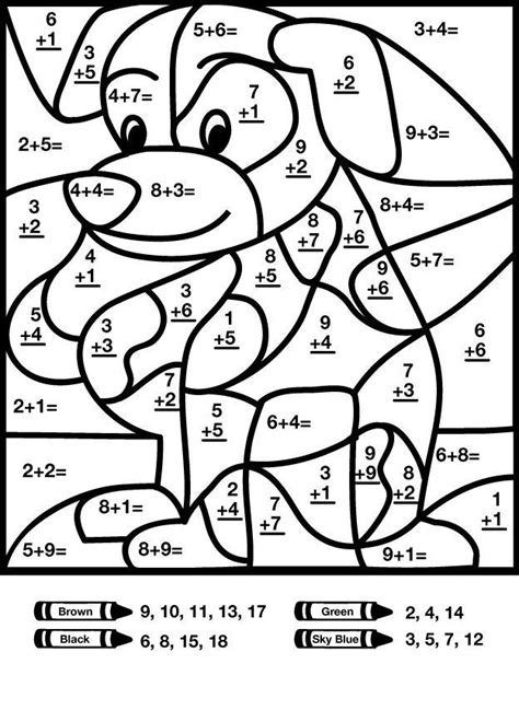 These worksheets ask students to color in parts of shapes to match a given basic fraction. Free Printable Color by Number Coloring Pages - Best ...