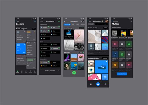 Ui Inspiration For Ios Design Patterns On Behance