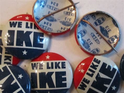 16 1950s We Like Ike Pins Excellent Condition Tub D Ebay