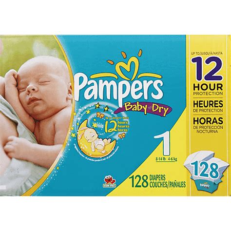 Pampers Baby Dry Size 1 Diapers 128 Ct Box Diapers And Training Pants