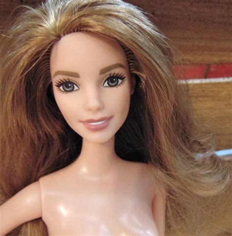 Barbie Fashionista Golden Blonde Streaked Hair Nude Doll For OOAK Play