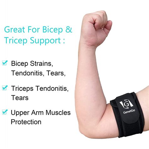 Bicep And Tricep Tendonitis Brace Compression Sleeve Pain Relief For