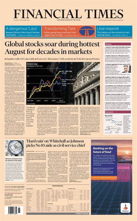 financial times front page 1st of september 2020 tomorrow s papers today