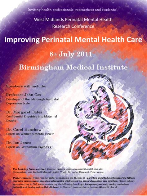 Improving Perinatal Mental Health Care 8 July 2011 Birmingham Medical
