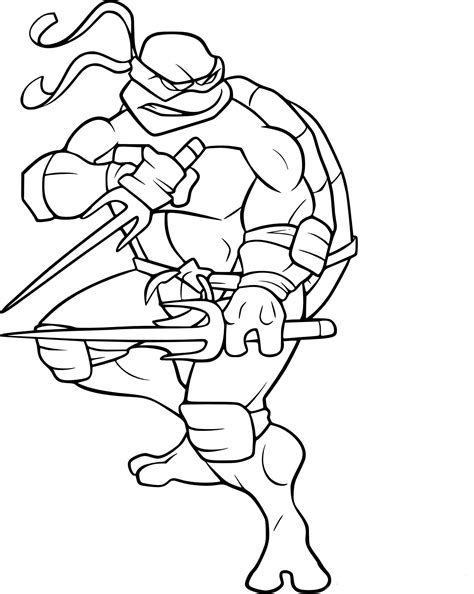 Dessin Coloriage tortue Ninja deColoriage À Imprimer Tortue Ninja, la