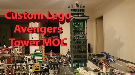 Custom Lego Avengers Tower Moc Completed Youtube