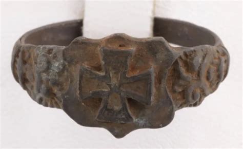 German Ring Iron Cross Wwii Ww1 Wwi Ww2 Germany Trench Art Veteran Jewelry Army 28 00 Picclick