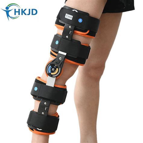 Hkjd Medical Grade Adjustable Hinged Knee Leg Brace Support And Protect