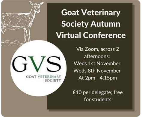 Goat Veterinary Society Autumn Online Conference Sheep Veterinary Society