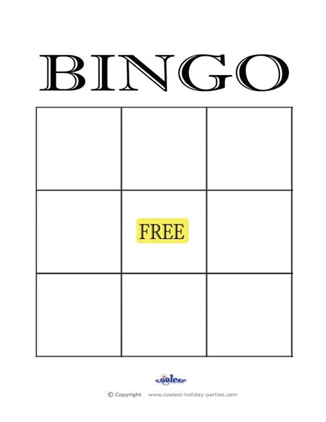 Blank Bingo Card Template Microsoft Word Free Bingo Cards Bingo Card