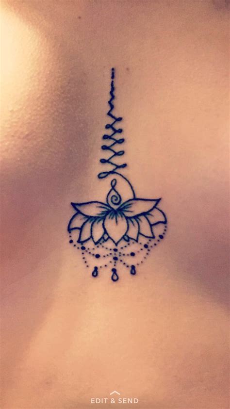 Lotus Chest Tattoos For Women