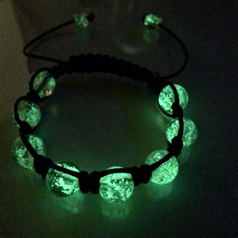 Glow In The Dark Bracelet Glow In The Dark Jewelry Shamballa Etsy