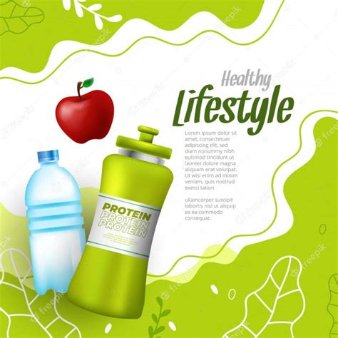 Premium Vector Healthy Lifestyle Banner With Elements Representing Health
