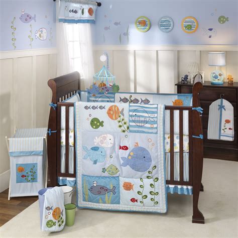 Ocean Theme Nursery Ideas Under The Sea Baby Crib Bedding Set By Lambs