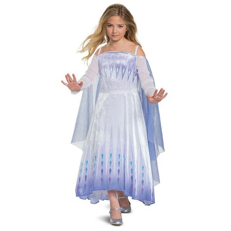 Frozen 2 Snow Queen Elsa Deluxe Exclusive Halloween Costume Walmart