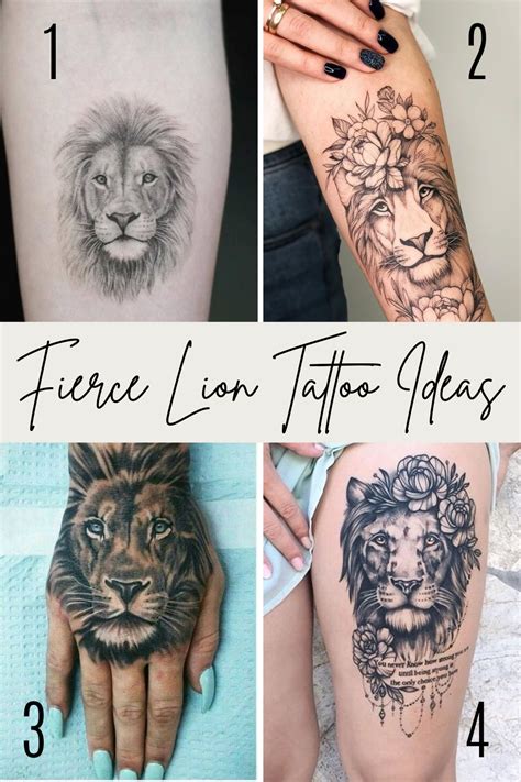 Fierce Lion Tattoo Ideas For Women Men Tattooglee Lion Tattoo