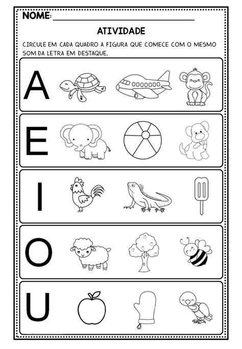 Atividade Com Alfabeto Para Educação Infantil Click Escolar