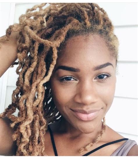 With organic locks, you would start off with all natural hair, usually short to medium length. Medium length colored locs | Natural hair styles, Locs ...