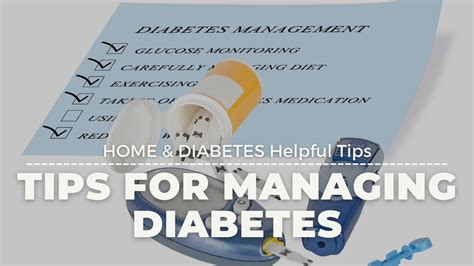 Diabetes At Home Tips For Managing Diabetes Diabetic Home Remedies Youtube