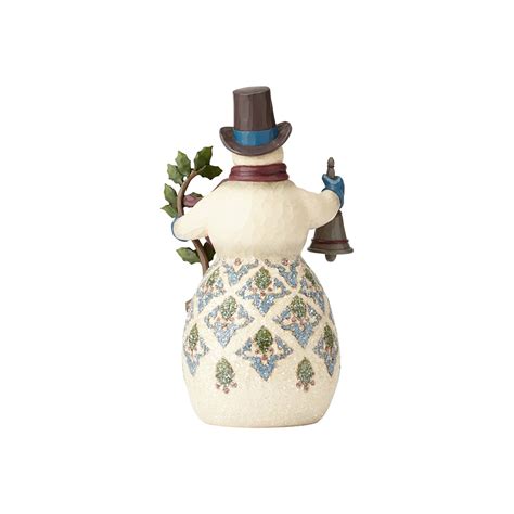 Heartwood Creek Snowman Collection Victorian Snowman With Bell