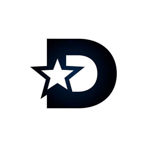 Letter D Star Logo Usable For Winner Award And Premium Logos Star