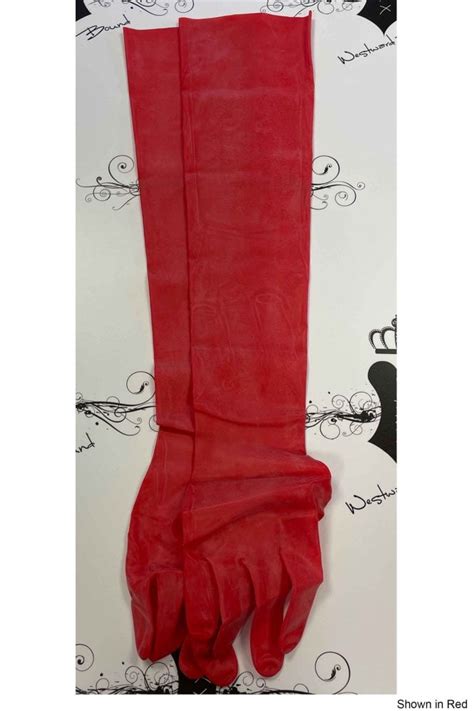 Moulded Long Latex Rubber Gloves