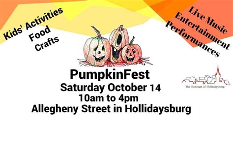 2023 Pumpkinfest Allegheny St Hollidaysburg Pa 16648 United States