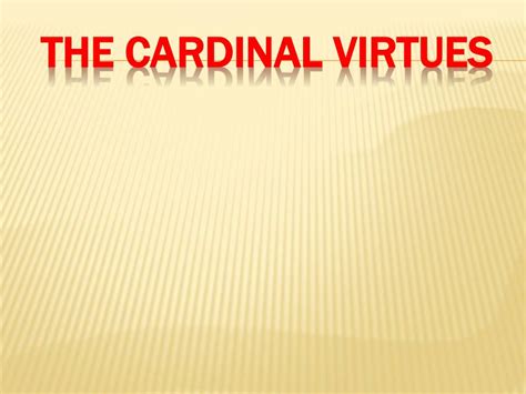 Ppt The Cardinal Virtues Powerpoint Presentation Free Download Id