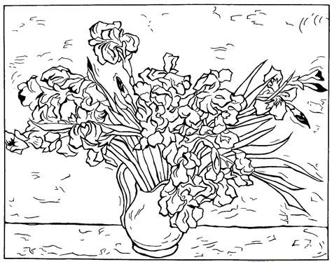Pintura De Van Gogh Para Colorir