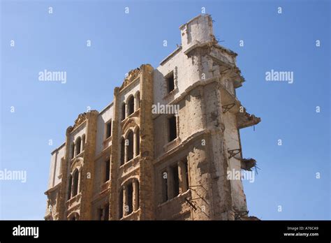 Building Damaged In War Downtown Beirut Lebanon Stock Photo Alamy