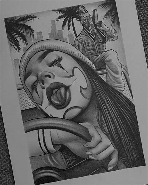 Badass Drawings Chicano Drawings Dark Art Drawings Tattoo Design