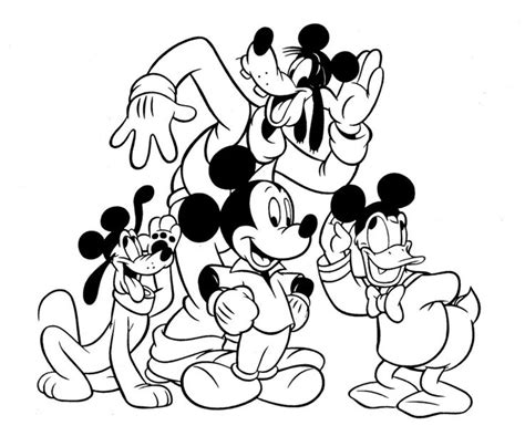 Disney Coloring Pages Mickey And Gang Mickey Coloring Pages Disney