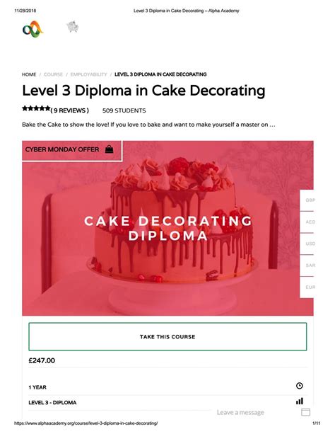 Level 3 Diploma In Cake Decorating Alpha Academy By Alpha Academy Issuu