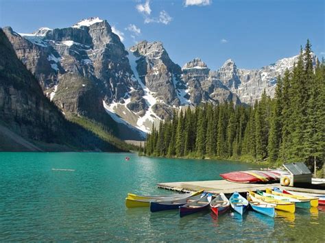 Beautiful Moraine Lake In Canada Snow Addiction News About