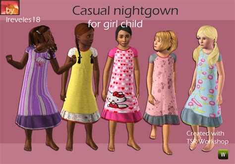The Sims Resource Child Casual Nightgown