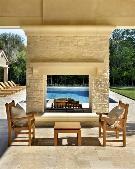 Modern Outdoor Fireplace Patio Contemporary With Sofa Sets5