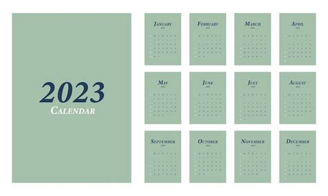 La Semana De Diseño De Plantilla De Calendario Mensual Imprimible De