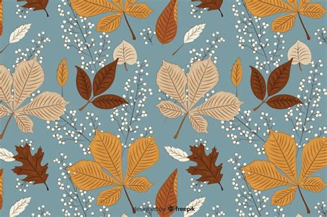 Free Vector Beautiful Vintage Autumn Background