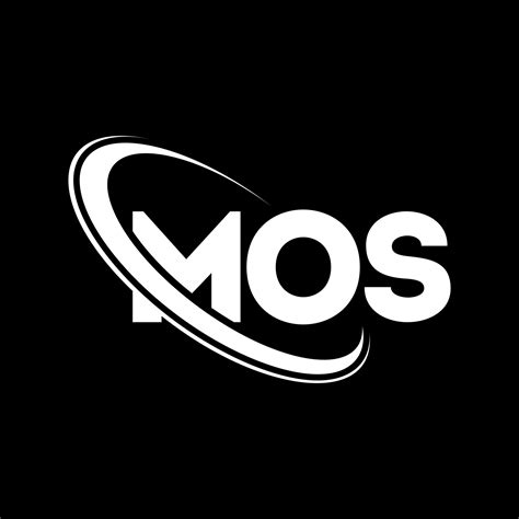 Logotipo De Mos Carta De Mos Diseño Del Logotipo De La Letra Mos