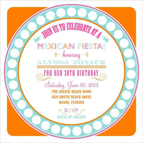 Printable Mexican Invitations Invitation Design Blog