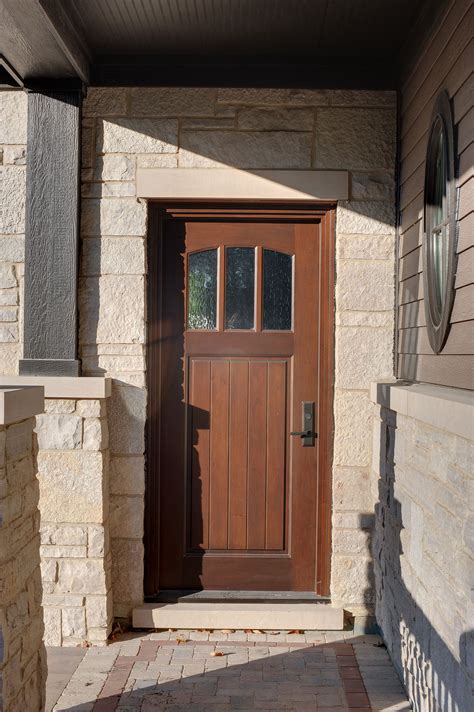 Classic Front Door | Wood Entry Door In Warm Finish For Luxury Home