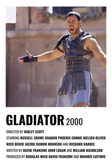 A page for describing creator: gladiator in 2020 | Richard harris, William nicholson ...