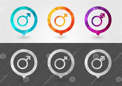 Gender Sex Symbol Signage With A Pixel Diamond Texture Stock Vector Illustration Of Texture