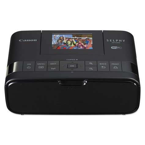 Canon Selphy Cp1200 Wireless Compact Photo Printer Black