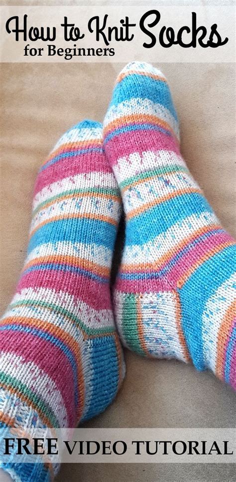 Basic Beginner Tutorial On How To Knit Your First Pair Of Socks