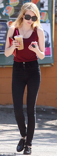 Newly Single Emma Roberts Teams Seriously Skinny Jeans
