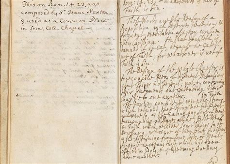 Cambridge University Adds Lost Isaac Newton Writings To Collection