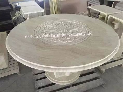 8 Seater Luxury Stone Marble Dining Table Set from China ...