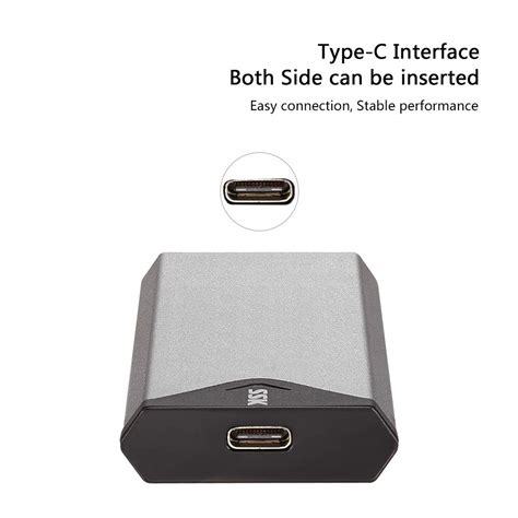 Buy SSK Aluminum USB 3 2 Gen 1 To M 2 SATA NGFF SSD Enclosure Adapter
